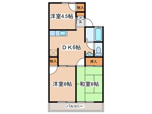 コーポ園Bの物件間取画像